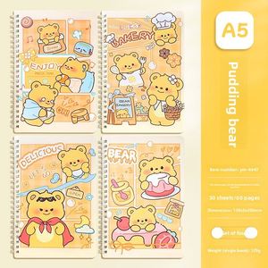 8 Blocs-notes à spirale mignons à motifs de dessins animés, de haute qualité, pratiques, épaissis, lignés horizontalement, vente en gros - Product Image 2