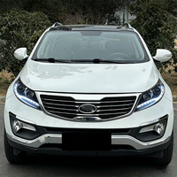 OE 921013W720 921023W710 para KIA Sportage 2010-2014 Faro Delantero de Coche con Doble Lente LED Luces de Circulación Diurna