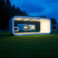 Villa mobile modulaire préfabriquée extensible de luxe en acier respirant, multi-usage, type hôtel-capsule, maison-conteneur, bureau à domicile