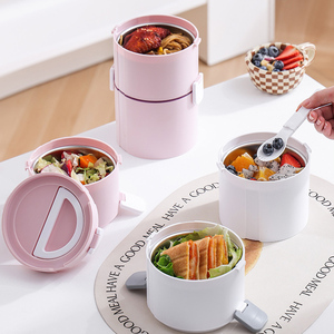 Conteneur isotherme portable anti-fuite pour aliments chauds, seau à soupe multifonctionnel, boîte à lunch en acier inoxydable, boîte bento - Product Image 3