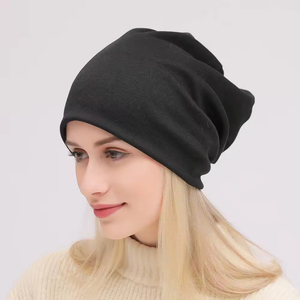 Gorros finos multicolores de invierno divertidos informales con estilo personalizados de color sólido para mujer - Product Image 1