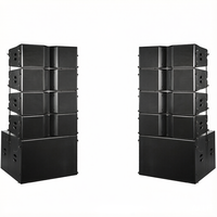 Système de sonorisation de scène avec amplificateur de puissance et mixeur, haut-parleurs en ligne avec double subwoofer de 18 pouces, son de haute qualité