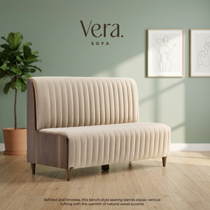 Custom Modern Upholstered Restaurant <b>Bench</b> <b>with</b> High-Density Foam and Solid Wood Frame for Cafe Coffee Shop Bar Hotel <b>Dining</b> - Product Image 3