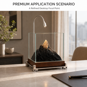 Ensemble de micro-aquarium de bureau avec personnalisation de paysage montagneux, <span class=keywords><strong>petit</strong></span> aquarium - Product Image 5