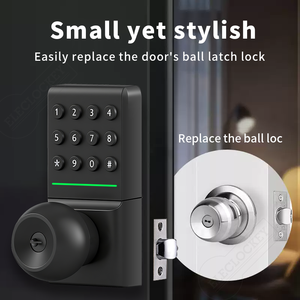 Beveiligingsdeur Aluminiumlegering Knop Slotgreep Digitale Drukknop Wachtwoord Elektronisch Sleutelloos Knop Binnen Smart Deurslot - Product Image 3