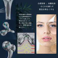 Machine de soins de la peau du japon, appareil de beauté du visage japonais, microcourant solaire en forme de Y 3D, rouleau de Massage du visage en métal