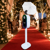 Cabina de Fotos con Logotipo Personalizado, Pantalla Táctil de 15.6 Pulgadas, Cámara DSLR, Espejo para Selfies, Kiosco con Luces LED RGB, OEM