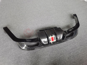 <strong>Carbon</strong> <strong>Fiber</strong> Rear Bumper Lip Diffuser Spoiler Sedan 4-Door 2015-2017 Car Tuning <strong>Parts</strong> for <strong>Jaguar</strong> <strong>XE</strong> XEL XF XFL - Product Image 3