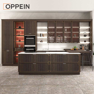 OPPEIN-muebles modernos de madera maciza para Hotel, mobiliario de lujo de alta calidad, diseño de armario de cocina - Product Image 1