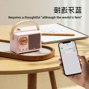 Портативный Ретро HM11 RGB светодиодный беспроводной динамик мини-радио с басом Woofer Hifi поддержка TF батарея работает Высокая выходная мощность - Product Image 3