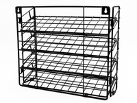 Porte-épices de comptoir à 4 niveaux Organisateur d'armoires de cuisine en métal Garde-manger mural pliable Porte-épices pour un rangement efficace