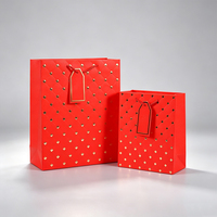 Elegante Hochzeits- und Festtags-Geschenktüte Schwarz-Gold-Folie Schmuck-Parfüm-Premium-Geschenk Einkaufstasche aus Karton mit Anhänger
