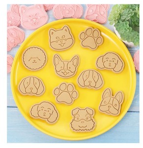 Set di tagliabiscotti 3d stampo per animali e pasticceria novità accessori da cucina timbro tipo di biscotto dinosauro - Product Image 4