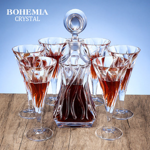 Czech Imported Crystal Whiskey Glasses 201-300ml Lead Free Set For Housewarming Gift - Product Image 3
