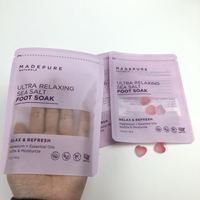 Sachets refermables à trois soudures latérales écologiques, de qualité alimentaire, imprimés avec logo personnalisé pour l'emballage de bonbons gélifiés et confiseries