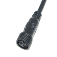 Connecteur circulaire étanche IP65 M12 2 broches mâle et femelle, câble d'alimentation pour câblage d'équipements LED et de vélos électriques en extérieur