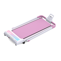 Tapis de marche pliable 2-en-1 avec inclinaison, mini tapis de course motorisé pour usage domestique, machine de course électrique portable sous le bureau