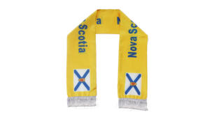 Bufanda con bandera de Nueva Escocia, venta al por mayor, productos de animación de fútbol personalizados, bufanda para fanáticos con bandera nacional, bufandas con borlas, chal - Product Image 3