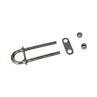 Œil de proue en acier inoxydable 316 DELUXE en forme de U avec boulon M6x50X90mm, raccords coniques, gréement, accessoires pour bateaux, yachts et navires