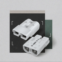 Connecteur de prise d'alimentation automobile 2 broches (2P) à courant élevé, avec contact en cuivre, boîtier PC, indice de protection IP67, 20A, vente en gros