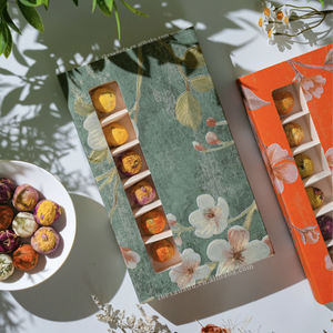 Bolas de Flores Orgánicas <span class=keywords><strong>en</strong></span> Caja de 18 Unidades, Hibisco, Jazmín, Lirio, Rosa, Peonía, Crisantemo, Osmanthus, Hechas a Mano, 5g, Regalo, Se Acepta OEM - Product Image 1