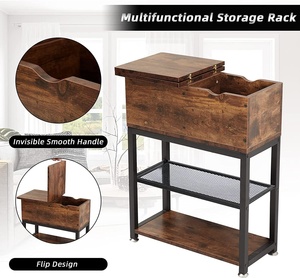 Tavolini da salotto Set di 2 posti con apertura laterale e Flip Top, tavolini da salotto Set di 2 tavoli con USB - Product Image 5