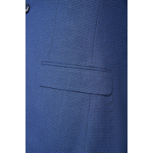 Vestes de <span class=keywords><strong>costume</strong></span> classiques pour hommes DXIAX015S-B5 – Meilleure vente – <span class=keywords><strong>Bleu</strong></span> <span class=keywords><strong>marine</strong></span> à fines rayures – Col en V – Vestes de saison tendance pour hommes - Product Image 4