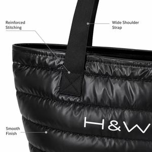 Custom Logo Unisex HandBag Zipper Two Durable Large Capacity Reusable Printed Calico Design Black <b>Nylon</b> Material Polyester - Product Image 4