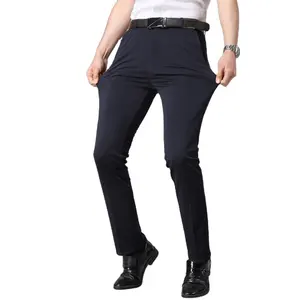 HSP-219 Zakelijke Heren Casual Lente-En Zomerse Stretchbroek Voor Heren, Losse Rechte Broek Voor Vier Richtingen Stretch Heren