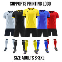 Ensemble de tenue d'arbitre spécial compétition de football d'été, couleur unie, avec logo imprimé