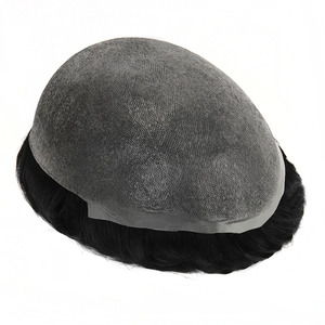 Parrucchino da Uomo di Alta Qualità, Protesi Capillare con Pelle Sottile 0.03-0.04mm, Capelli Remy Indiani, Prezzo all'Ingrosso - Product Image 4