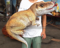 Achetez une marionnette de dinosaure réaliste T-Rex, marionnette de dinosaure à main pour spectacle de parc à thème