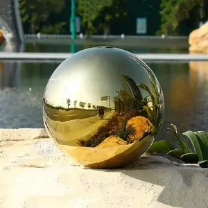 Reflective Garden Sphere Stainless Steel Gazing Ball Mirror Polished Hollow Ball