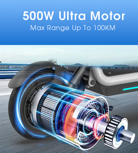 <span class=keywords><strong>Trottinette</strong></span> électrique sportive JLM S20, moteur puissant de 500 W, vitesse maximale de 40 km/h, autonomie de 100 km, pneus de 10 pouces, pliable pour adultes - Product Image 6