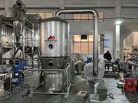 Séchoir à lit fluidisé en acier inoxydable haute efficacité pour granulés chimiques, machine de traitement verticale à économie d'énergie