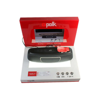 Présentoir de comptoir horizontal moderne en acrylique avec écran LCD Polk, lecteur vidéo et éclairage LED