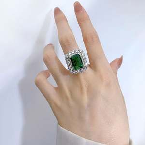 Diamant Weiß Schmuck Grün <span class=keywords><strong>Gold</strong></span> <span class=keywords><strong>Penis</strong></span> Zirkon <span class=keywords><strong>Ring</strong></span> - Product Image 4