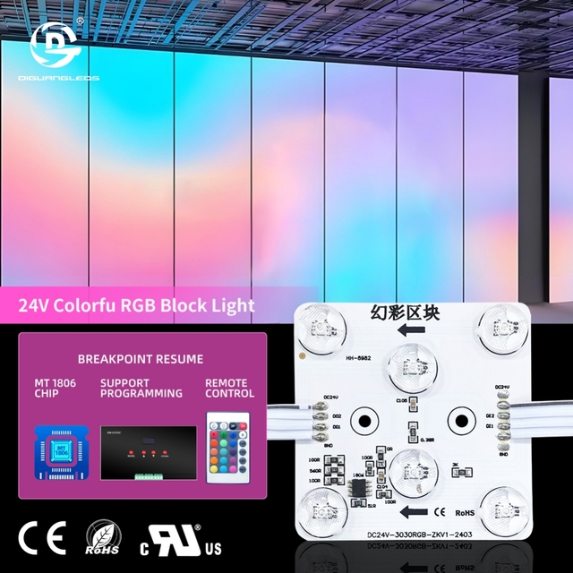 Diguang in Stocks Aluminium Square Led Module Rgb 24V for Ceiling Led Advertising Fabric Light Box