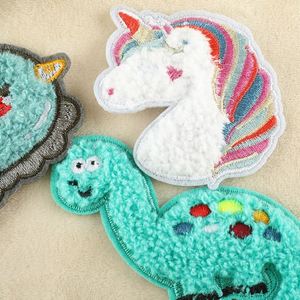 Cute Iron on Embroidered Chenille Dinosaurs unicorn Patches for Kid Clothes Bag Decoration - Product Image 5