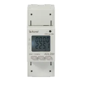 ADL200 Single Phase Complete Electrical Parameter Measurement 10(80)A Adapt 4 times zones 2 time Interval din power meter