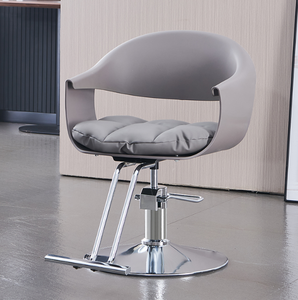 Nueva Silla de Barbero Hidráulica Clásica Moderna, Cuero PU Negro, Estructura Metálica Resistente, Silla de Peluquería para Barbería y Salón de Belleza - Product Image 4