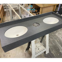 Planche en acrylique massif écologique de 12 mm, grande dalle moderne sur mesure pour évier et comptoir