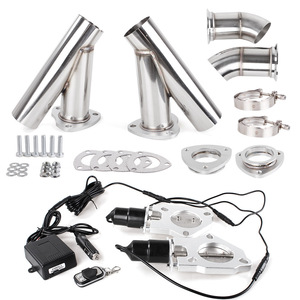 Kit de valve de modification du son des échappements de voiture avec télécommande, 2 en 1, en acier inoxydable, 2,25, 2,5, 3 pouces, pour la mise à niveau et la rénovation - Product Image 1