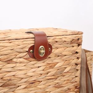 Cesto <span class=keywords><strong>de</strong></span> mimbre pequeño para <span class=keywords><strong>2</strong></span> personas, cesta con tapa - Product Image 2