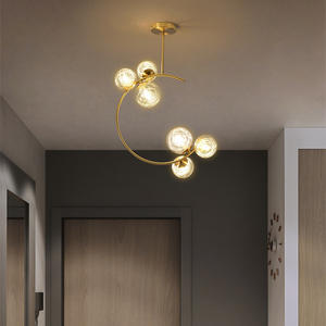 Lampadario a LED a Base di latte bianco fagiolo luce Bar <span class=keywords><strong>per</strong></span> balcone camera da letto in ferro E26 semplice lampada di medie dimensioni - Product Image 4