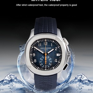 2025 Luxury Sports Quartz <b>Watch</b> Japan VD53 Chronograph Stainless Steel <b>Watch</b> Rubber Strap Reloj Hombre Waterproof - Product Image 2