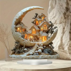 Cross-biên giới New Santa Claus Acrylic trang trí nhà văn phòng máy tính để bàn quà tặng giáng sinh nến khác chủ sở hữu đèn lồng & nến lọ - Product Image 3