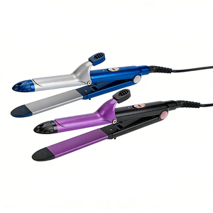 เครื่องหนีบผมเซรามิกทัวร์มา 2 in 1 พร้อมเทคโนโลยีไอออนิก สำหรับผมไม่ชี้ฟู ใช้ได้ทุกที่ ทุกเวลา แรงดันไฟฟ้าคู่ สำหรับเดินทาง - Product Image 1
