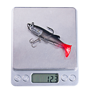 Esca da Pesca in Plastica Morbida con Testa in Piombo da 14g e 80mm, Esca per Bass con Amo per la Pesca - Product Image 3