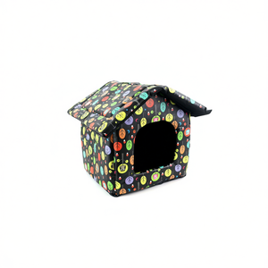 Cuccia per Animali Yommy 42x40x37cm, Letto Morbido Pieghevole per Cani e Gatti, Taglia Piccola con Design a Motivi Colorati per Uso Interno - Product Image 2